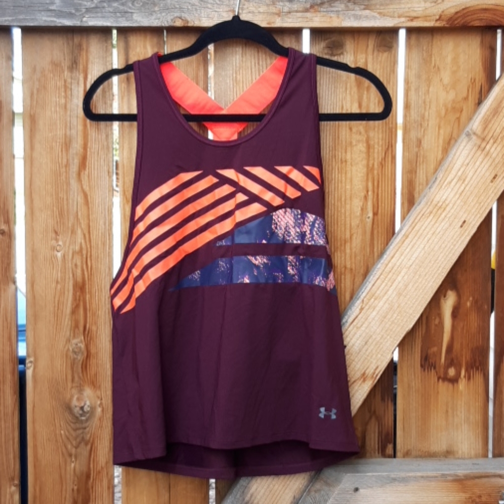 Under armour burgundy Athletic workout tank top